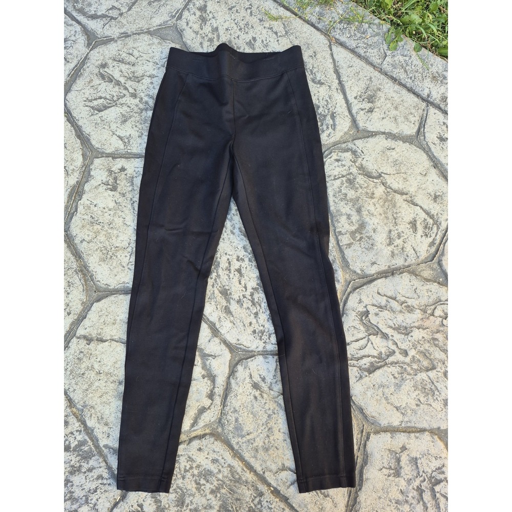 RW & CO Wide Elastic Waist Pull-on Black Pants Leggings Stretchy Size S EUC